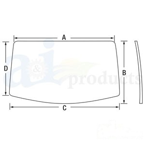 GLASS REAR WINDOW — Part #EAP-103910