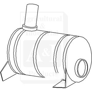 MUFFLER VERTICAL EXH. — Part #EAP-104021