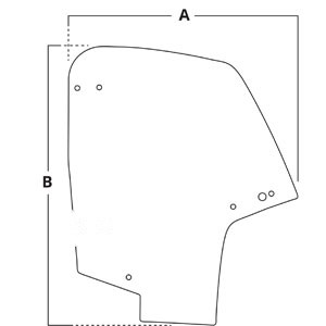 GLASS DOOR (LH) — Part #EAP-104452