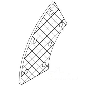 BRAKE PAD (3/BAG) FIBER — Part #EAP-104849