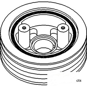 PULLEY CRANK. DAMPENER — Part #EAP-105186