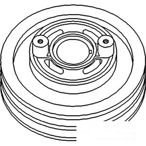 PULLEY CRANK. DAMPENER — Part #EAP-105195