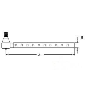 TIE ROD LONG (10 HOLES) — Part #EAP-105770
