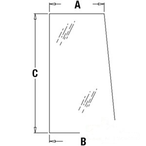 GLASS REAR UPPER — Part #EAP-105826