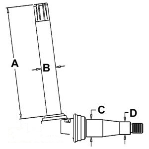 SPINDLE LH/RH — Part #EAP-106043