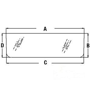 GLASSREAR WINDOW(MIDDLE) — Part #EAP-106105