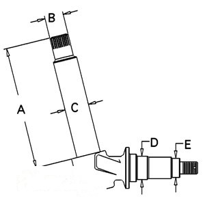 SPINDLE LH/RH — Part #EAP-106726