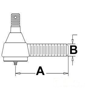TIE ROD MALE THREAD — Part #EAP-106968