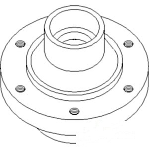 HUB FRONT WHEEL — Part #EAP-107121