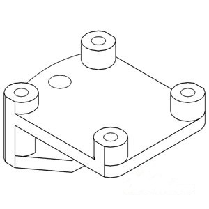 DRAWBAR BRACKET LESS 3PT — Part #EAP-107376