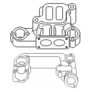MANIFOLD INTAKE & EXH. — Part #EAP-107391