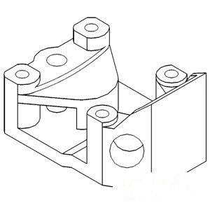 DRAWBAR BRACKET W/3PT — Part #EAP-107431
