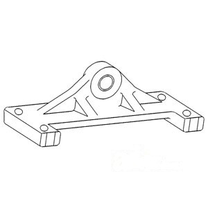 REAR SUPPORT FRONT AXLE — Part #EAP-107433