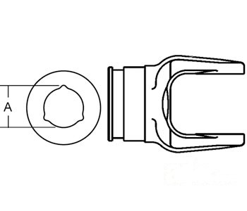 OUTER TUBE YOKE SIZE 2 — Part #EAP-108323