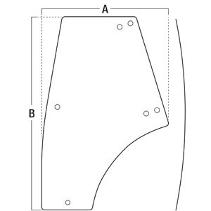 GLASS (LH) DOOR — Part #EAP-117822