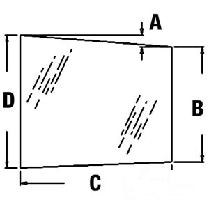 GLASS DOOR WINDOW UPPER — Part #EAP-117910