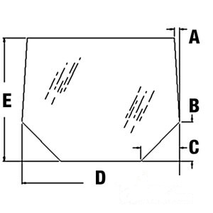 GLASS REAR WINDOW — Part #EAP-117911