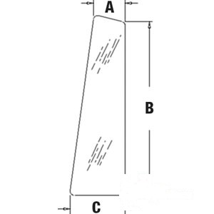 GLASS SIDE WINDOW — Part #EAP-117913