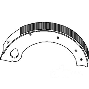 BRAKE SHOE W/LINING 4/BOX — Part #EAP-120402