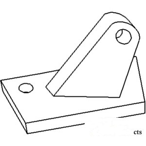 STABILIZER BRACKET LH — Part #EAP-120746