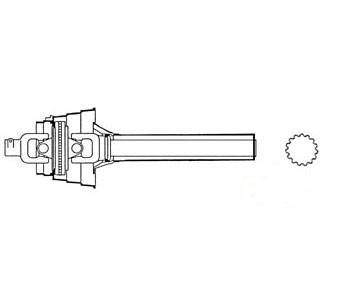 UNIVERAL JOINT W/ SHAFT — Part #EAP-121113
