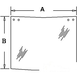 GLASS UPPER REAR WINDOW — Part #EAP-121766