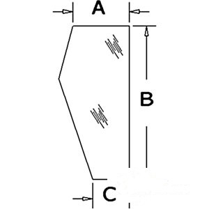 GLASS LOWER FRONT WINDOW — Part #EAP-121769