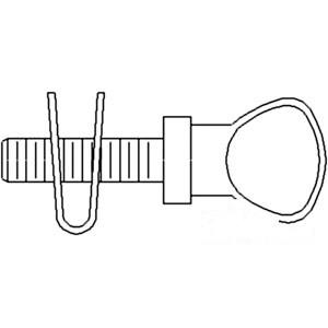 GRILLE KNOB & NUT — Part #EAP-122240