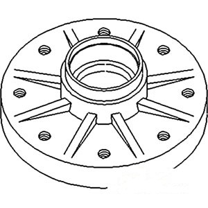 HUB FRONT WHEEL — Part #EAP-123618