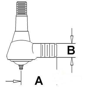 BALL JOINT MALE THREAD — Part #EAP-123689