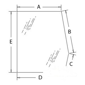 GLASS LH DOOR WINDOW — Part #EAP-124041