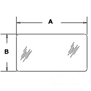 GLASS REAR LOWER WINDOW — Part #EAP-124222