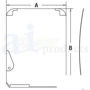 GLASS UPPER FRONT — Part #EAP-126184
