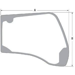 WINDOW GLASS RIGHT — Part #EAP-126185