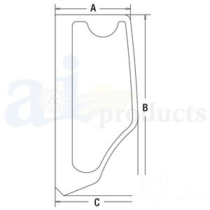 GLASS LH REAR SIDE — Part #EAP-126188