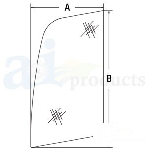 GLASS UPPER DOOR FRONT — Part #EAP-126190