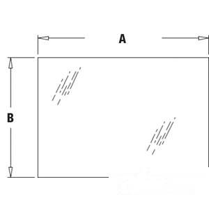 GLASS REAR WINDOW UPPER — Part #EAP-126589