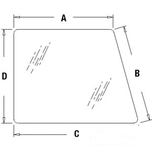 GLASS DOOR/RH WIN UPPER — Part #EAP-126620