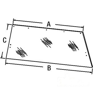 GLASS REAR WINDOW — Part #EAP-126630