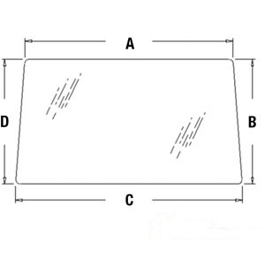 GLASS REAR UPPER — Part #EAP-126667