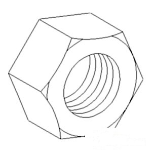 NUT 3/4-16 HEX — Part #EAP-127548