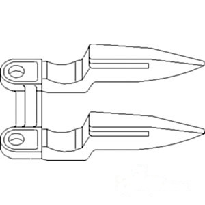 GUARD FORGED 2 PRONG — Part #EAP-132665