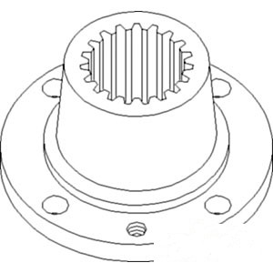 COUPLER HYD. PUMP DRIVE — Part #EAP-132745