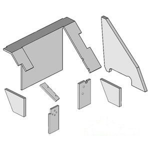 CAB FOAM KIT IH BLACK — Part #EAP-133082