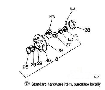 CUP TAPERED BRG. — Part #EAP-134413
