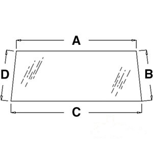 GLASS REAR WINDOW — Part #EAP-134534