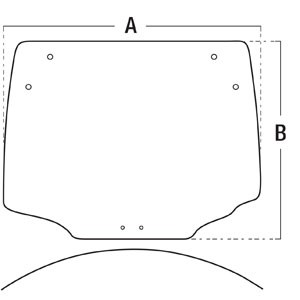 GLASS REAR WINDOW — Part #EAP-134590