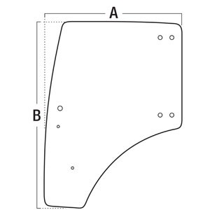 GLASS DOOR (LH) — Part #EAP-134595