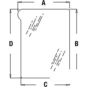 GLASS LOWER LH — Part #EAP-134680