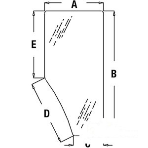 RH DOOR GLASS